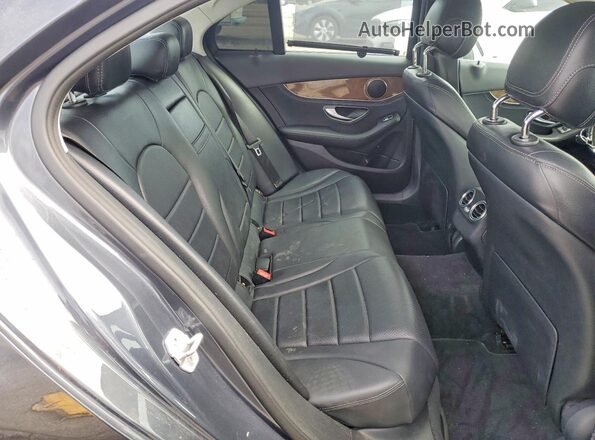 55SWF4JB9GU108627 2016 MERCEDES-BENZ C Серый Вид задних сидений