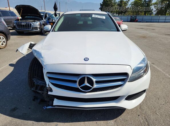 55SWF4JB9GU125329 2016 MERCEDES-BENZ C White Դիմացի տեսք