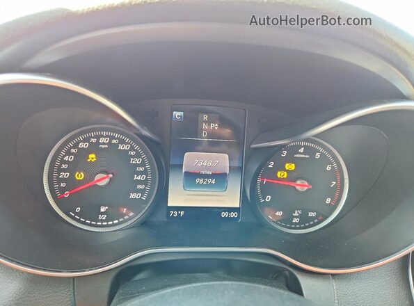 55SWF4JB9GU125329 2016 MERCEDES-BENZ C White Սարքավորումների վահանակի տեսք