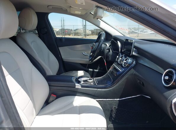 55SWF4JB9GU129462 2016 MERCEDES-BENZ C-CLASS Gray Front interior view