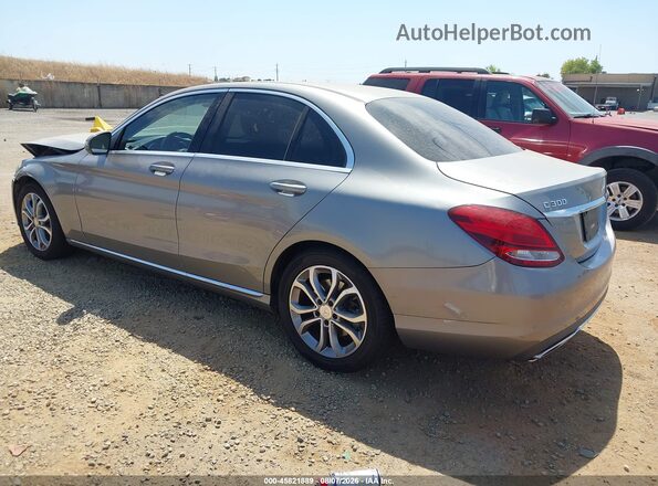 55SWF4JB9GU129462 2016 MERCEDES-BENZ C-CLASS Gray Rear left