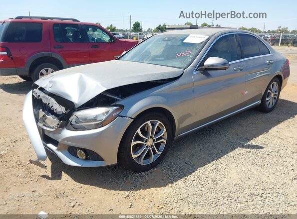 55SWF4JB9GU129462 2016 MERCEDES-BENZ C-CLASS Gray Front left