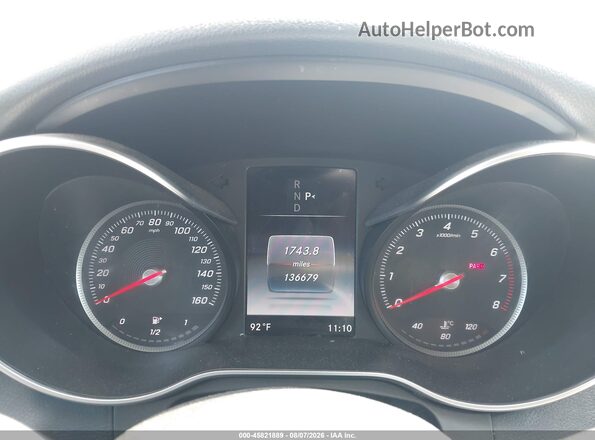 55SWF4JB9GU129462 2016 MERCEDES-BENZ C-CLASS Gray Rear seats view