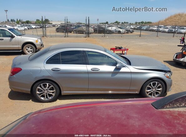 55SWF4JB9GU129462 2016 MERCEDES-BENZ C-CLASS Gray Rear interior view