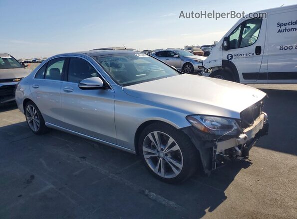 55SWF4JB9GU141479 2016 MERCEDES-BENZ C Silver Przód prawy