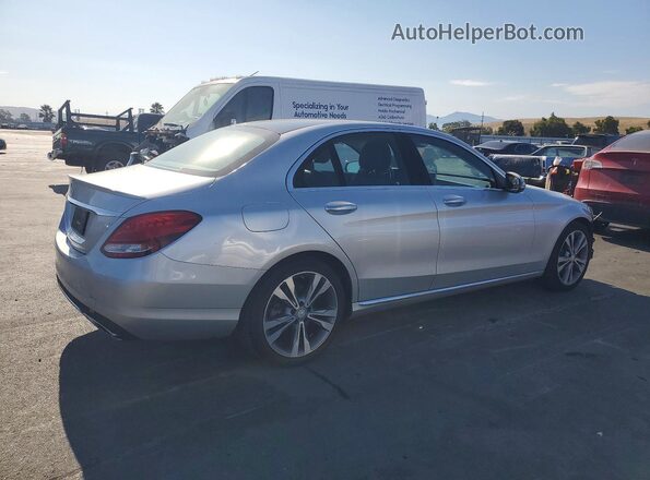 55SWF4JB9GU141479 2016 MERCEDES-BENZ C Silver Tył prawy