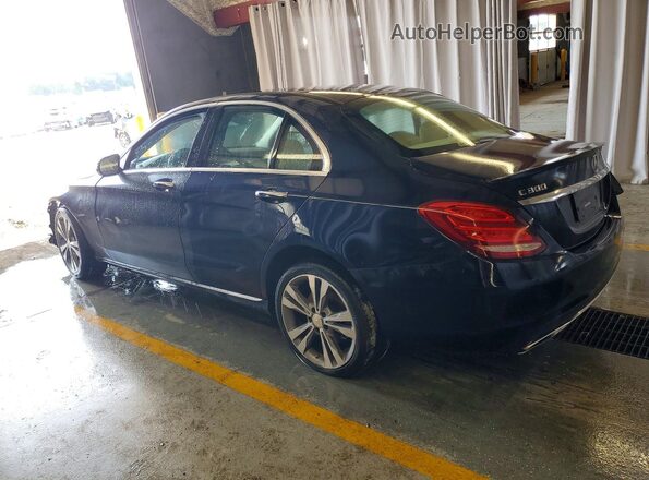 55SWF4JB9GU149887 2016 MERCEDES-BENZ C Blue Հետևի ձախ