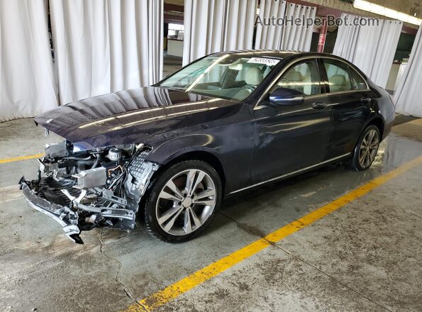 55SWF4JB9GU149887 2016 MERCEDES-BENZ C Blue 