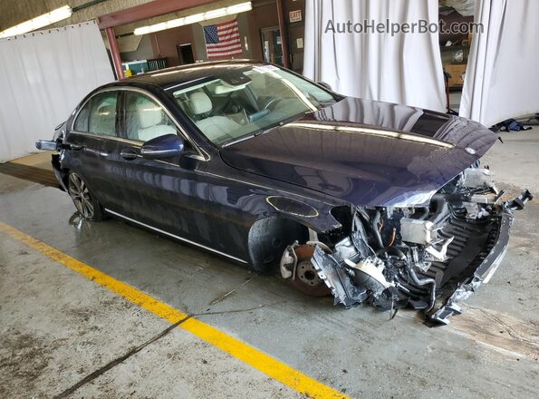55SWF4JB9GU149887 2016 MERCEDES-BENZ C Blue 