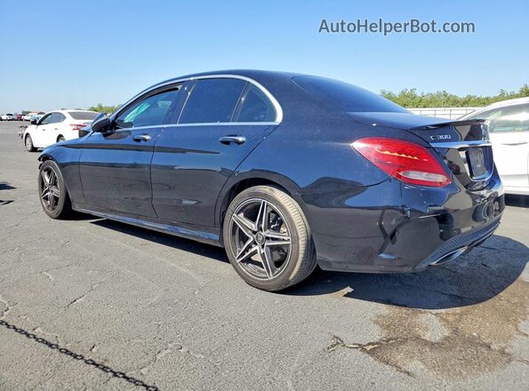 55SWF4JB9GU157343 2016 MERCEDES-BENZ C Black Задня ліва чверть