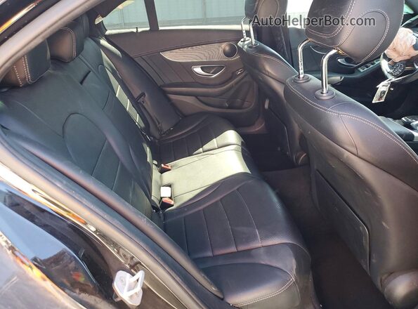 55SWF4JB9GU157343 2016 MERCEDES-BENZ C Black Rear seats view