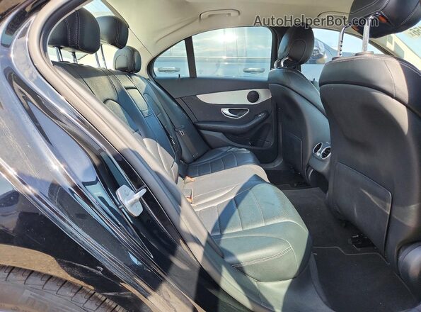 55SWF4JB9GU157648 2016 MERCEDES-BENZ C Black უკანა სავარძლების ხედი
