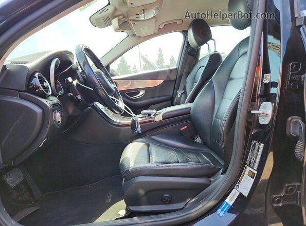 55SWF4JB9GU157648 2016 MERCEDES-BENZ C Black წინა სალონის ხედი