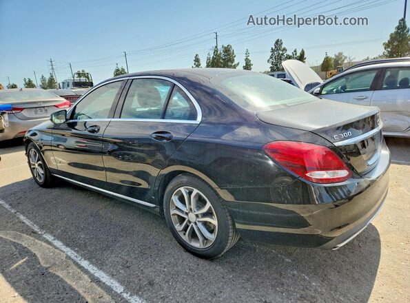 55SWF4JB9GU157648 2016 MERCEDES-BENZ C Black უკანა მარცხენა