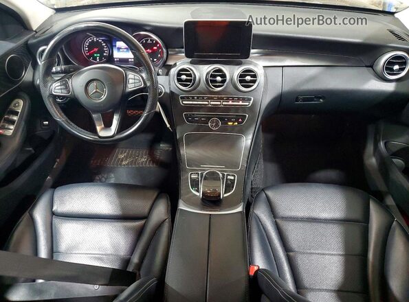 55SWF4JB9GU167094 2016 MERCEDES-BENZ C White Առջևի վահանակի տեսք