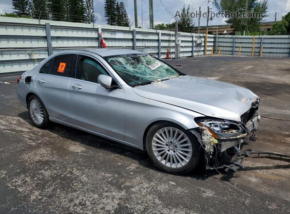 55SWF4JB9GU171274 2016 MERCEDES-BENZ C Silver Przód prawy