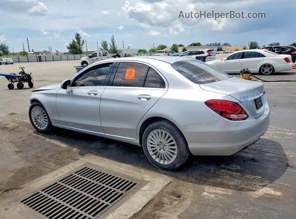 55SWF4JB9GU171274 2016 MERCEDES-BENZ C Silver Tył lewy