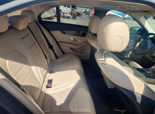 55SWF4JB9HU197021 2017 MERCEDES-BENZ C Black Вид задніх сидінь