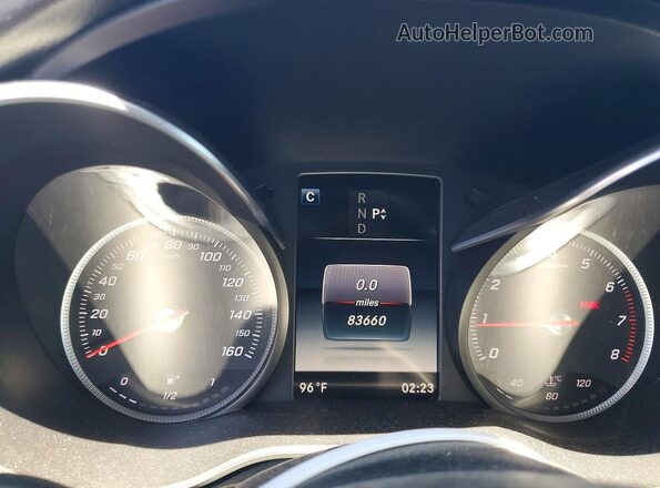 55SWF4JB9HU228378 2017 MERCEDES-BENZ C Silver Widok zestawu wskaźników