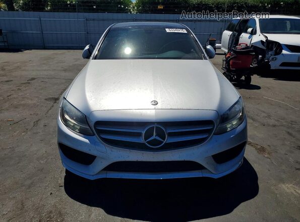 55SWF4JB9HU228378 2017 MERCEDES-BENZ C Silver Widok z przodu