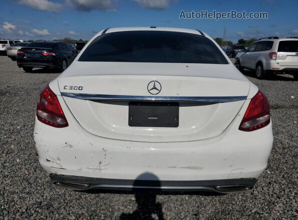 55SWF4JB9JU239693 2018 MERCEDES-BENZ C White Rear view