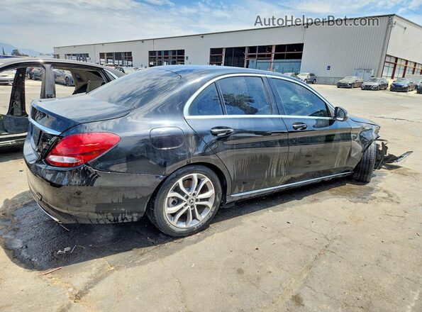 55SWF4JB9JU240701 2018 MERCEDES-BENZ C Black Задня права чверть