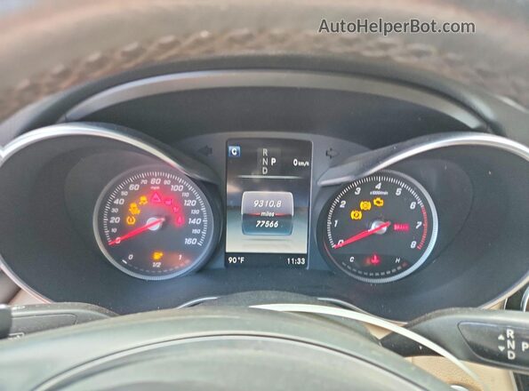 55SWF4JB9JU240701 2018 MERCEDES-BENZ C Black Вид щитка приладів