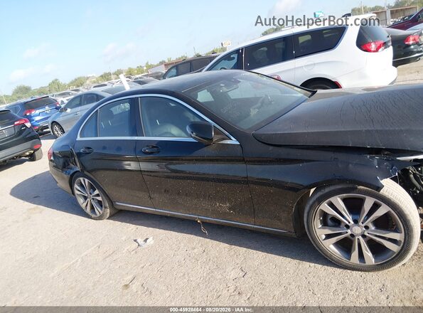 55SWF4JB9JU251732 2018 MERCEDES-BENZ C-CLASS Black Вид задньої частини салону