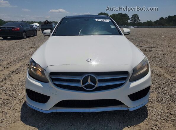 55SWF4JBXGU098903 2016 MERCEDES-BENZ C White Вид спереду