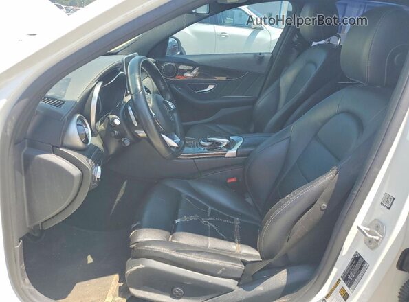 55SWF4JBXGU098903 2016 MERCEDES-BENZ C White Вид салону спереду