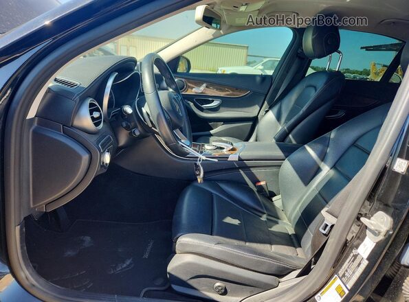 55SWF4JBXGU108801 2016 MERCEDES-BENZ C Black Widok wnętrza z przodu