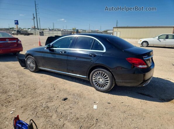 55SWF4JBXGU108801 2016 MERCEDES-BENZ C Black Tył lewy