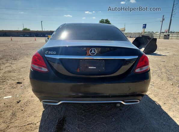 55SWF4JBXGU108801 2016 MERCEDES-BENZ C Black Widok z tyłu