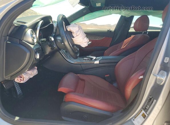 55SWF4JBXGU133116 2016 MERCEDES-BENZ C Серый Вид салона спереди