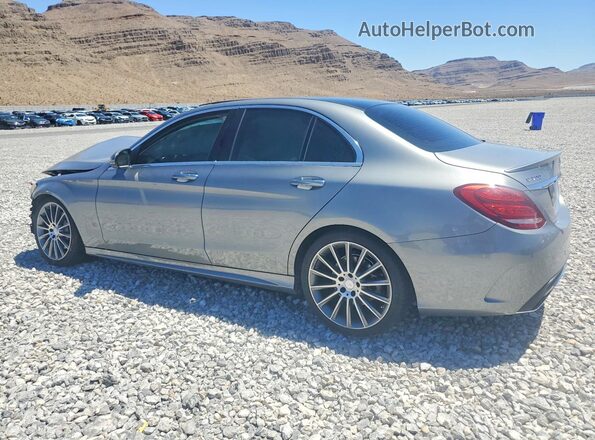 55SWF4JBXGU133116 2016 MERCEDES-BENZ C Серый Задняя левая четверть