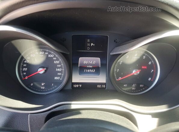 55SWF4JBXGU133116 2016 MERCEDES-BENZ C Серый Вид щитка приборов