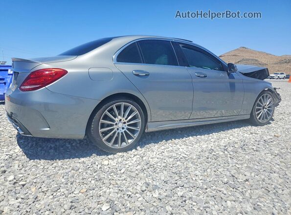 55SWF4JBXGU133116 2016 MERCEDES-BENZ C Серый Задняя правая четверть