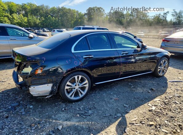 55SWF4JBXHU181264 2017 MERCEDES-BENZ C Черный Задняя правая четверть