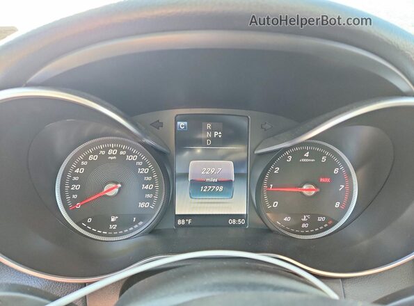 55SWF4JBXHU181264 2017 MERCEDES-BENZ C Черный Вид щитка приборов