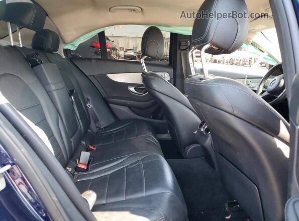 55SWF4JBXHU195150 2017 MERCEDES-BENZ C Blue Widok tylnych siedzeń
