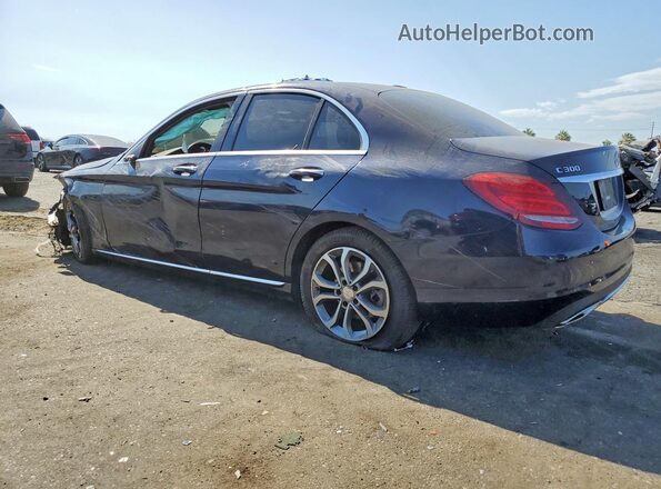 55SWF4JBXHU195150 2017 MERCEDES-BENZ C Blue Tył lewy