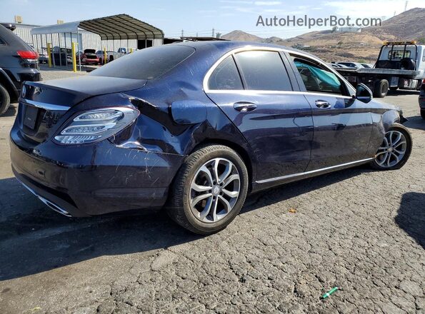 55SWF4JBXHU195150 2017 MERCEDES-BENZ C Blue Tył prawy