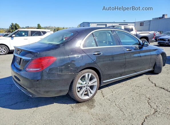 55SWF4JBXJU264022 2018 MERCEDES-BENZ C Black Задня права чверть