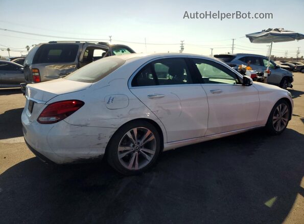 55SWF4JBXJU268894 2018 MERCEDES-BENZ C White Задня права чверть