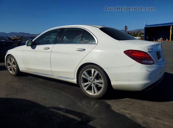 55SWF4JBXJU268894 2018 MERCEDES-BENZ C White Задня ліва чверть