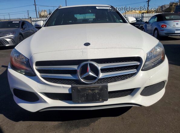 55SWF4JBXJU268894 2018 MERCEDES-BENZ C White Вид спереду
