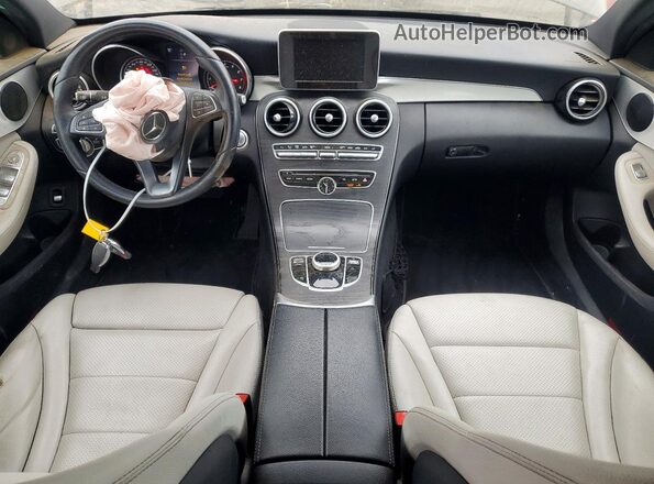 55SWF4JBXJU273402 2018 MERCEDES-BENZ C Black წინა პანელის ხედი