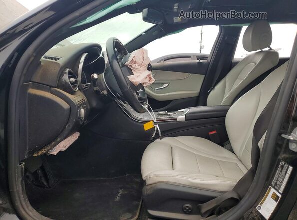 55SWF4JBXJU273402 2018 MERCEDES-BENZ C Black წინა სალონის ხედი