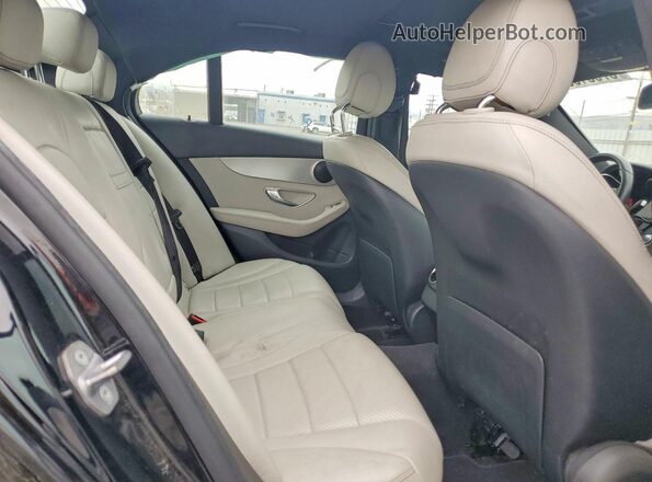 55SWF4JBXJU273402 2018 MERCEDES-BENZ C Black უკანა სავარძლების ხედი
