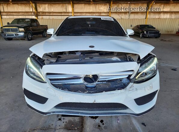55SWF4JBXJU279538 2018 MERCEDES-BENZ C White Вид спереду